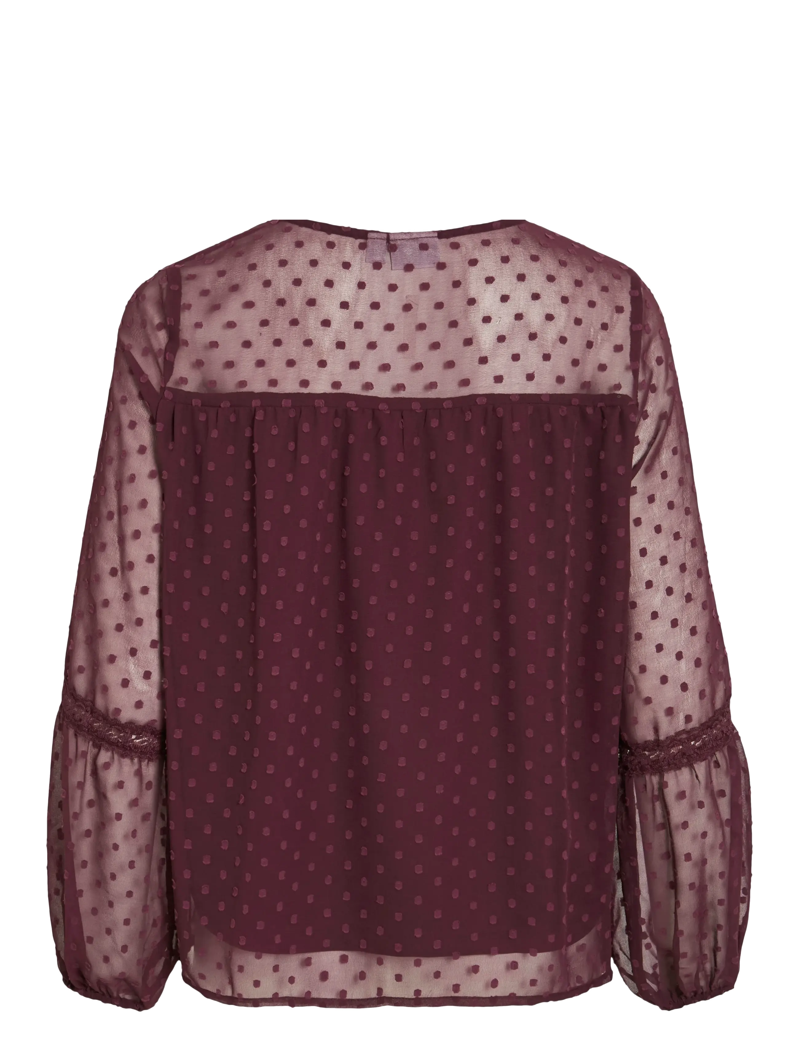 Vila - VIEDEE L/S TOP - NOOS - långärmade blusar - fig - 2