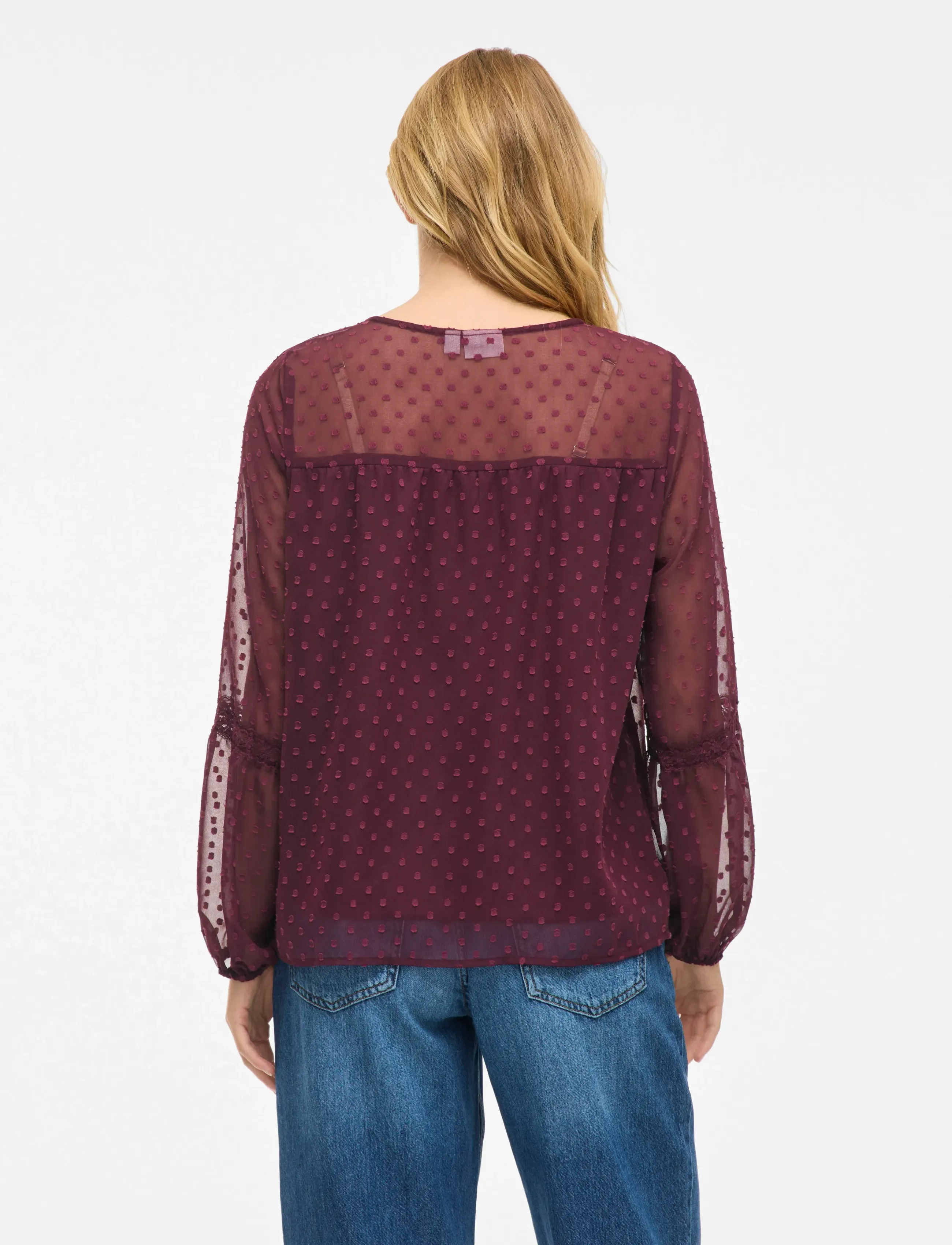 Vila - VIEDEE L/S TOP - NOOS - långärmade blusar - fig - 3