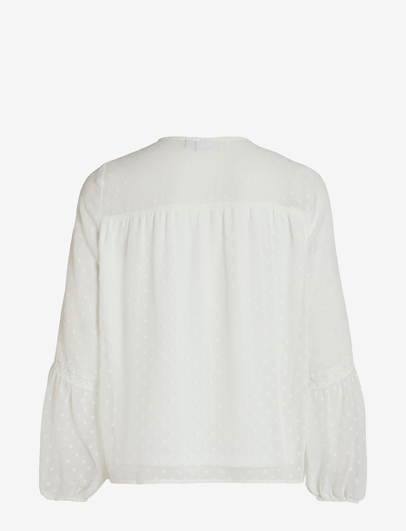 Vila - VIEDEE L/S TOP - NOOS - langærmede bluser - snow white - 2