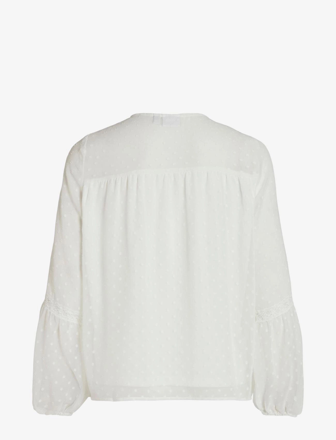 Vila - VIEDEE L/S TOP - NOOS - långärmade blusar - snow white - 2