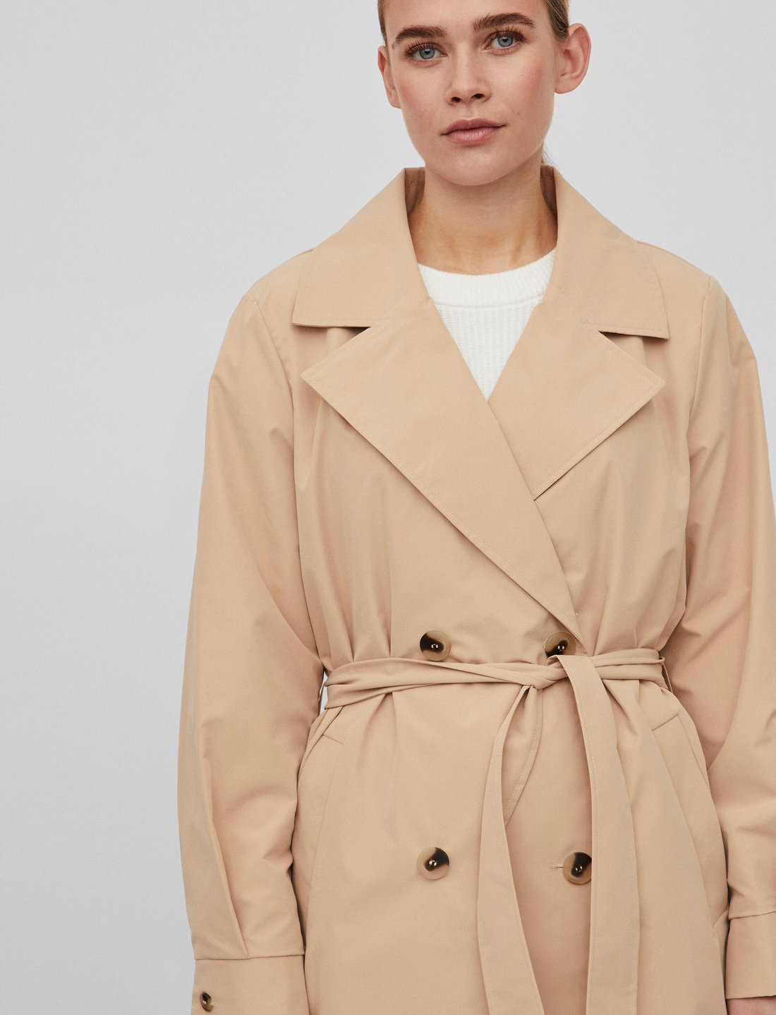 Vila vithree 2025 long trenchcoat