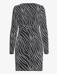 Vila - VIGOPHER L/S V-NECK SHORT DRESS/DC - ballīšu apģērbs par outlet cenām - black - 1
