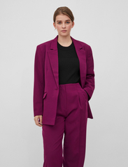 Vila - VIANGEY BIG SHOULDER BLAZER - festkläder till outletpriser - dark purple - 1