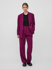 Vila - VIANGEY BIG SHOULDER BLAZER - festkläder till outletpriser - dark purple - 3