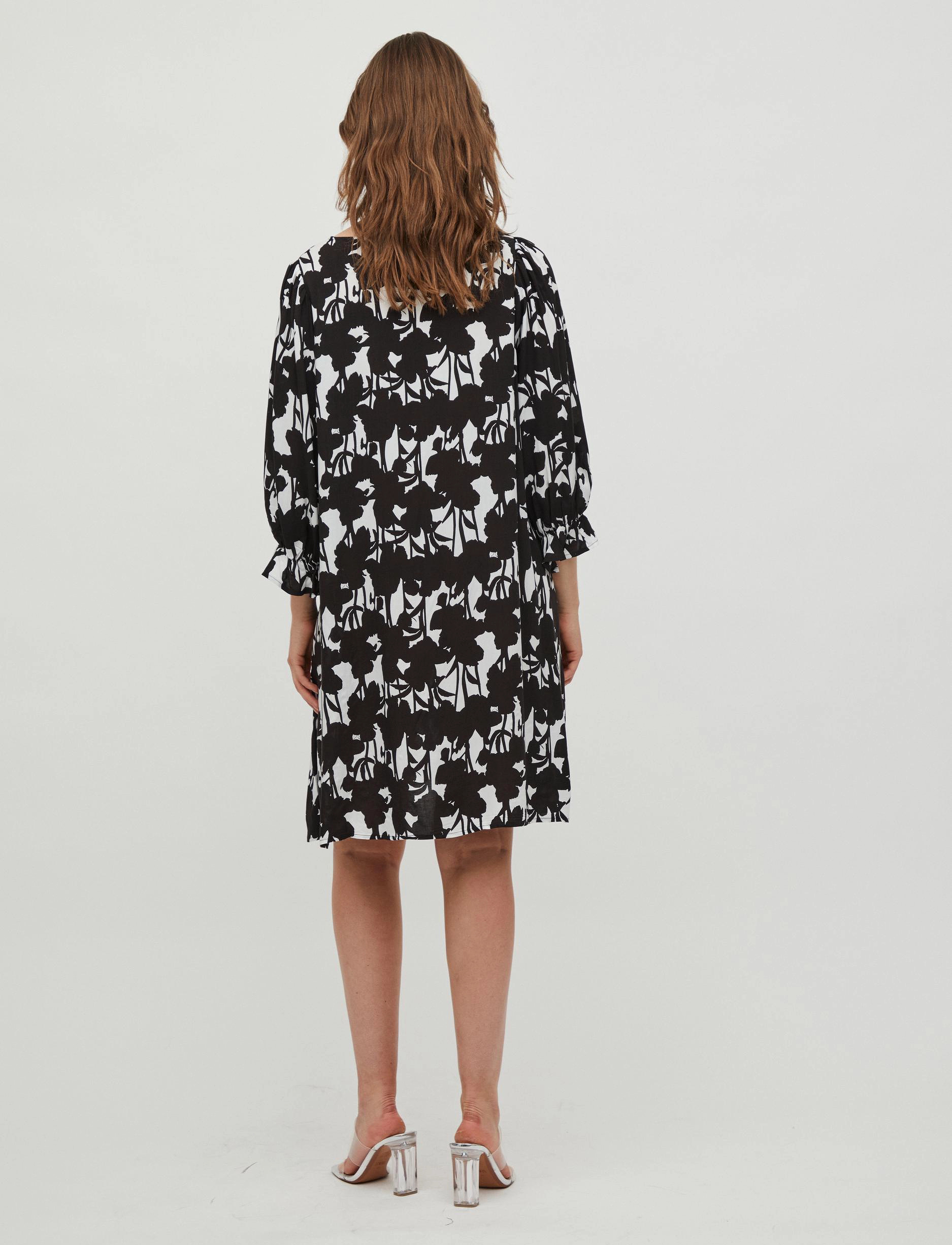 Vila - VISOON 3/4 DRESS - kurze kleider - cloud dancer - 3
