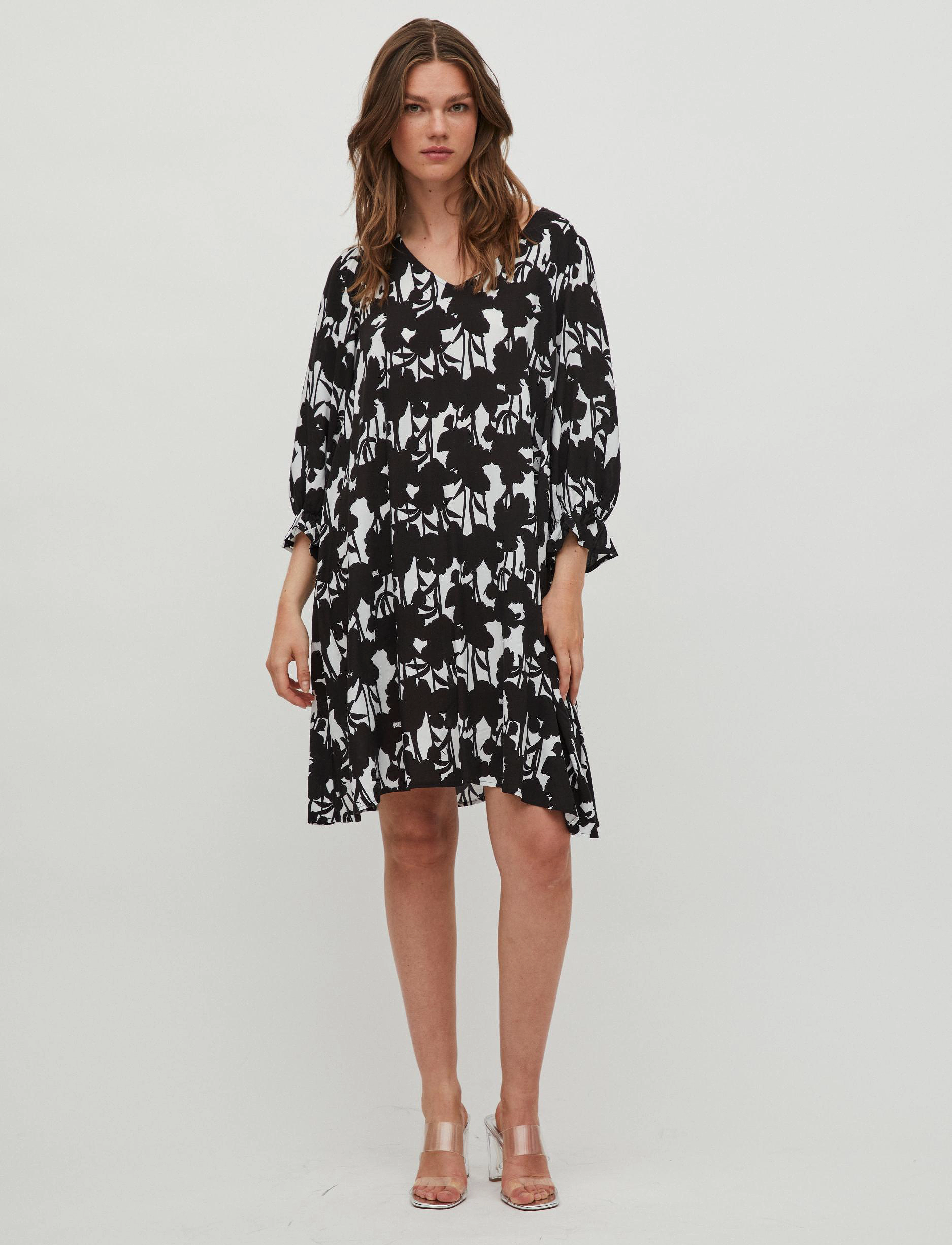 Vila - VISOON 3/4 DRESS - kurze kleider - cloud dancer - 4