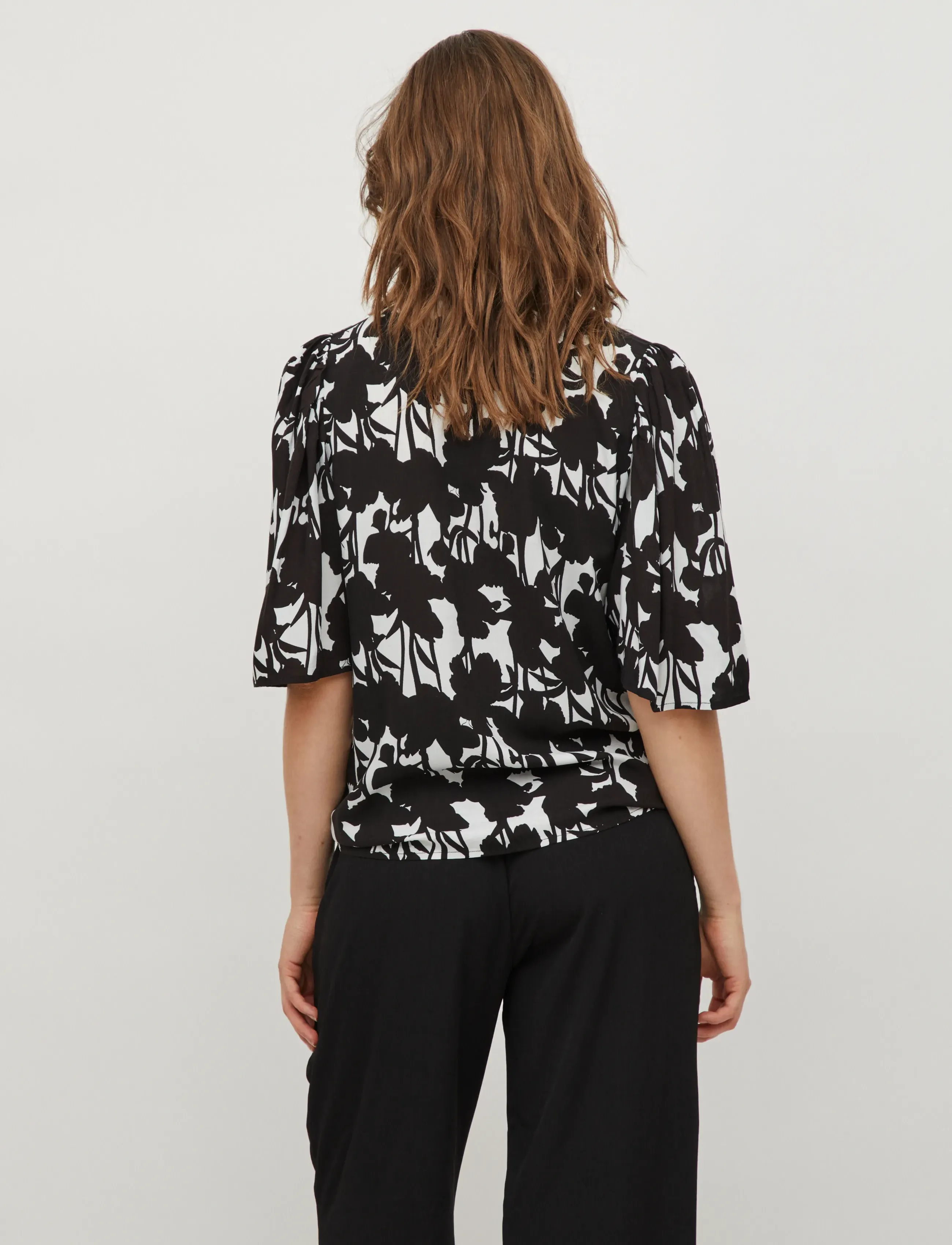 Vila - VISOON 2/4 SHIRT - short-sleeved shirts - cloud dancer - 3