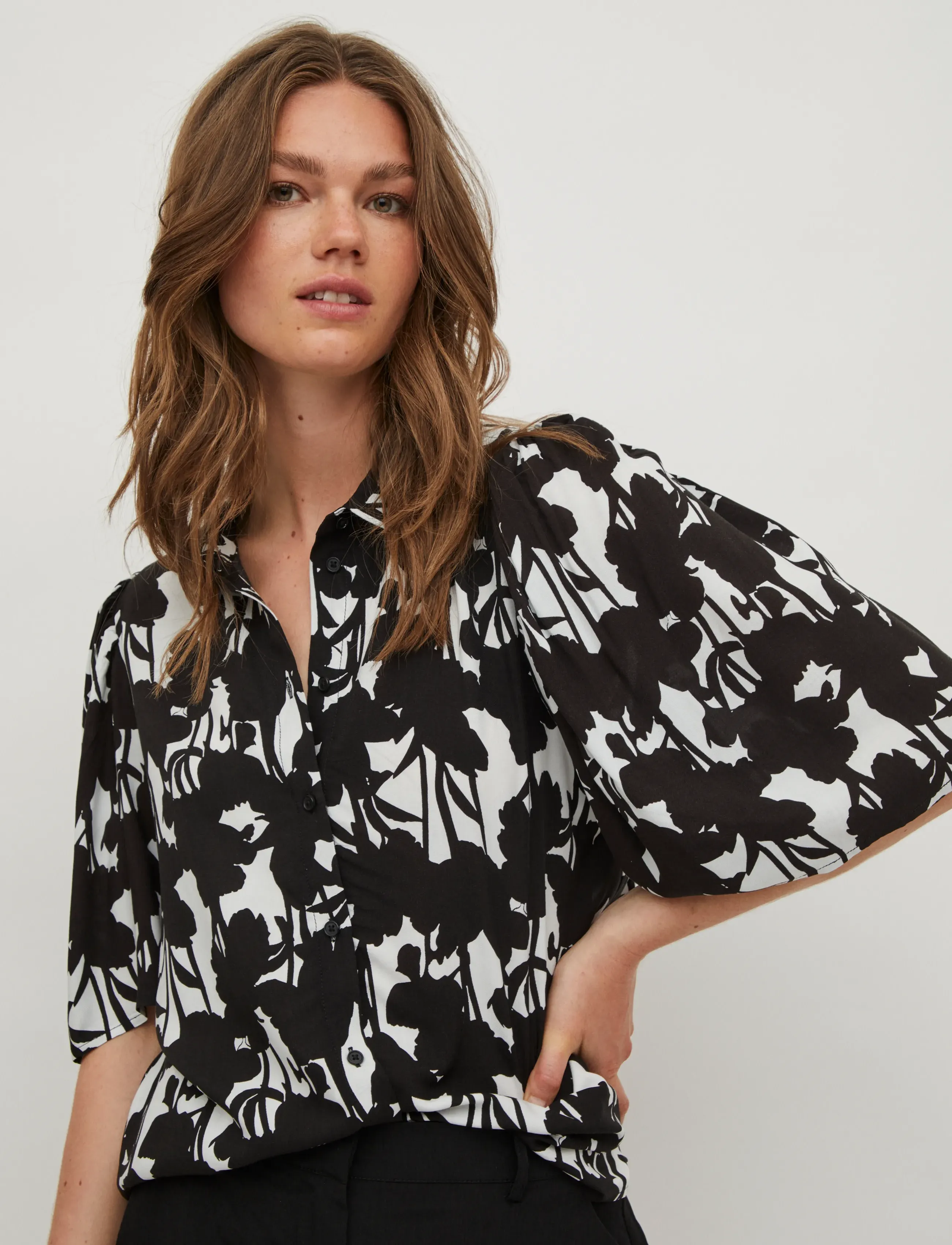 Vila - VISOON 2/4 SHIRT - short-sleeved shirts - cloud dancer - 5