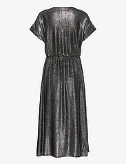 Vila - VIADDAX S/S V-NECK MID CALF DRESS/DC - midi kjoler - silver - 1