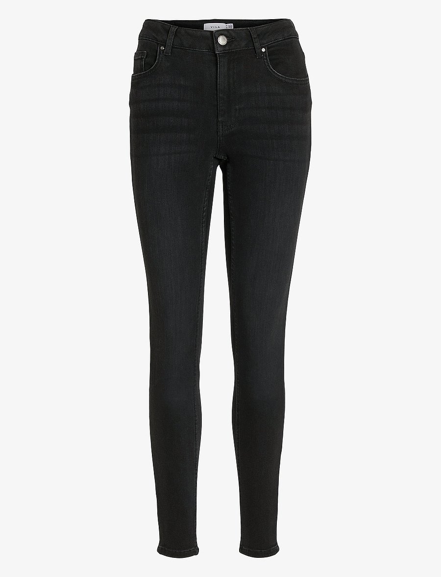 Vila - VISARAH WU01 RW SKINNY JEANS - NOOS - jeans skinny - black denim - 1
