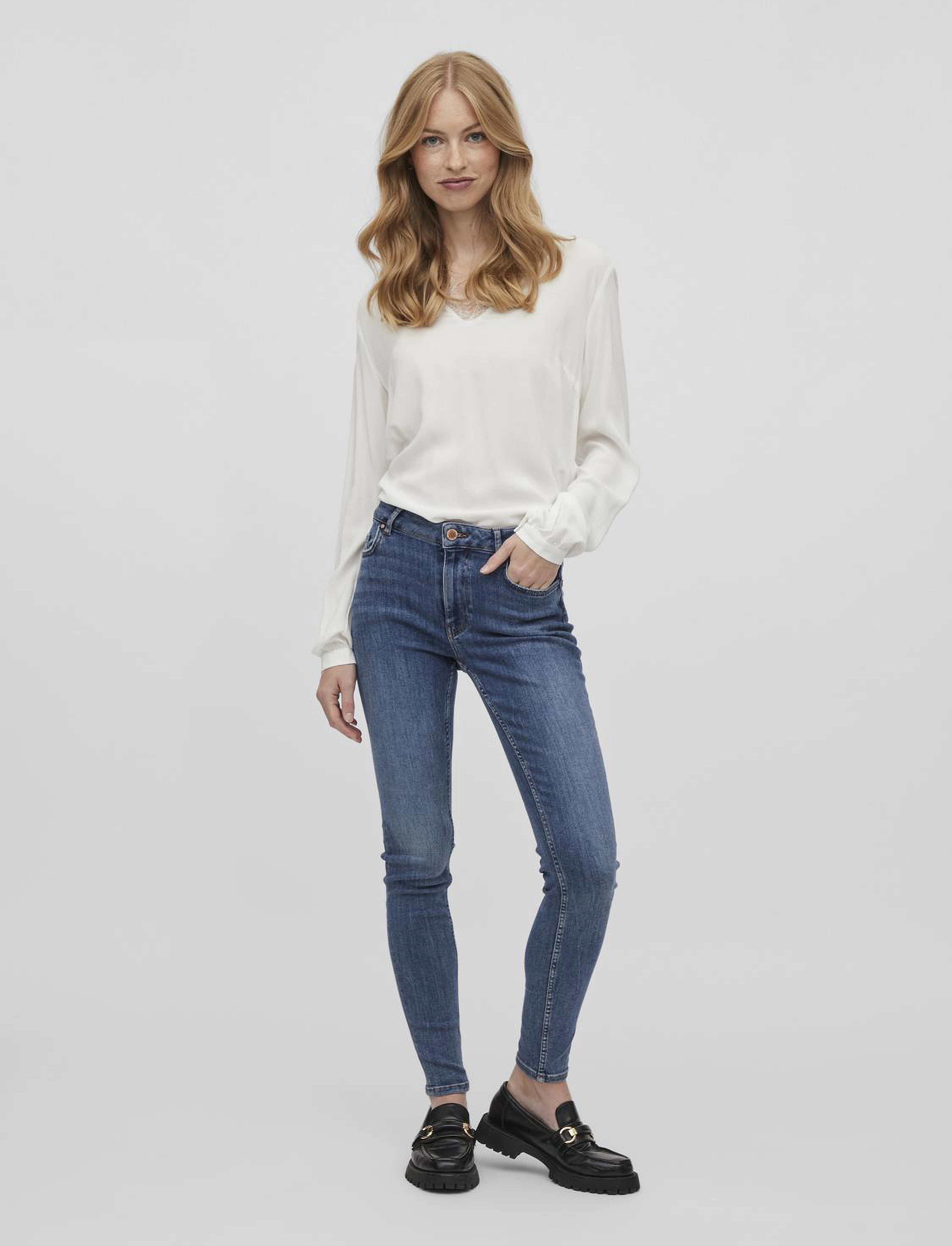 VILA Visarah Wu02 Rw Skinny Jeans Noos dam – bild 4