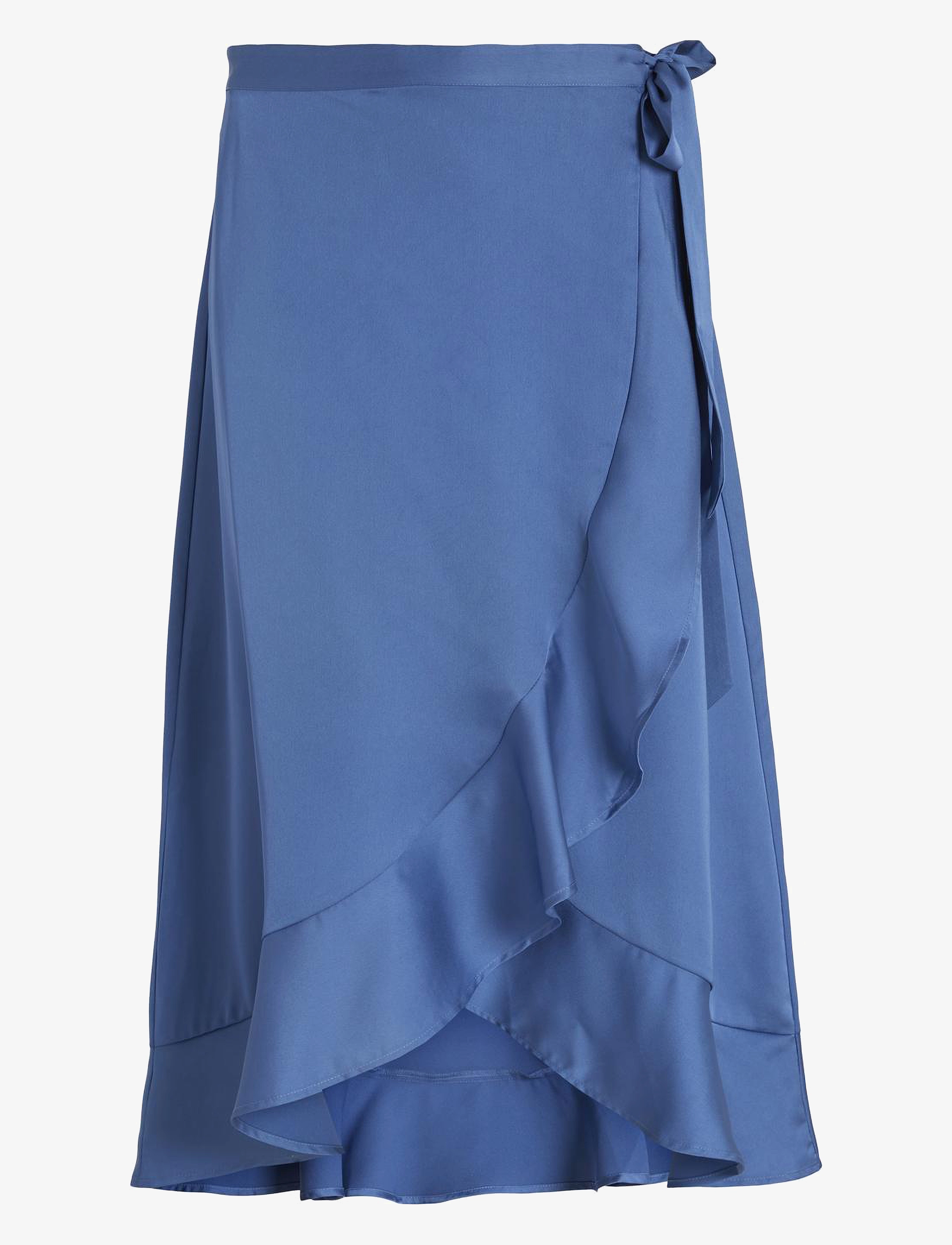 Vila - VIELLETTE WRAP HW SKIRT/SU - NOOS - federal blue - 1
