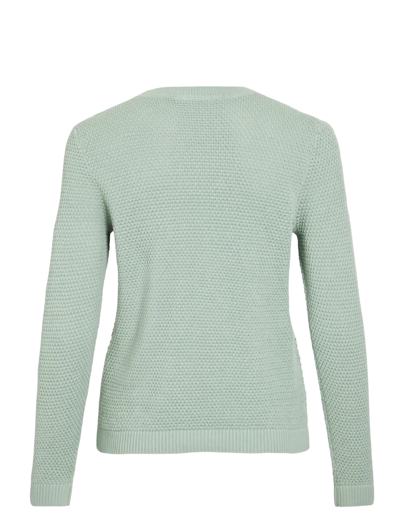 Vila - VIDALO O-NECK L/S KNIT TOP- NOOS - striktrøjer - blue surf - 2