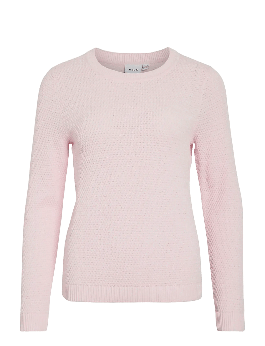 Vila - VIDALO O-NECK L/S KNIT TOP- NOOS - pullover - cherry blossom - 1