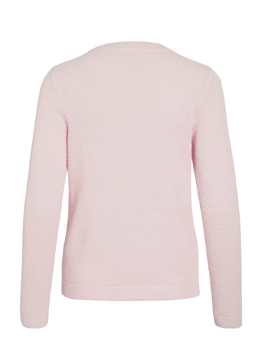Vila - VIDALO O-NECK L/S KNIT TOP- NOOS - pullover - cherry blossom - 2
