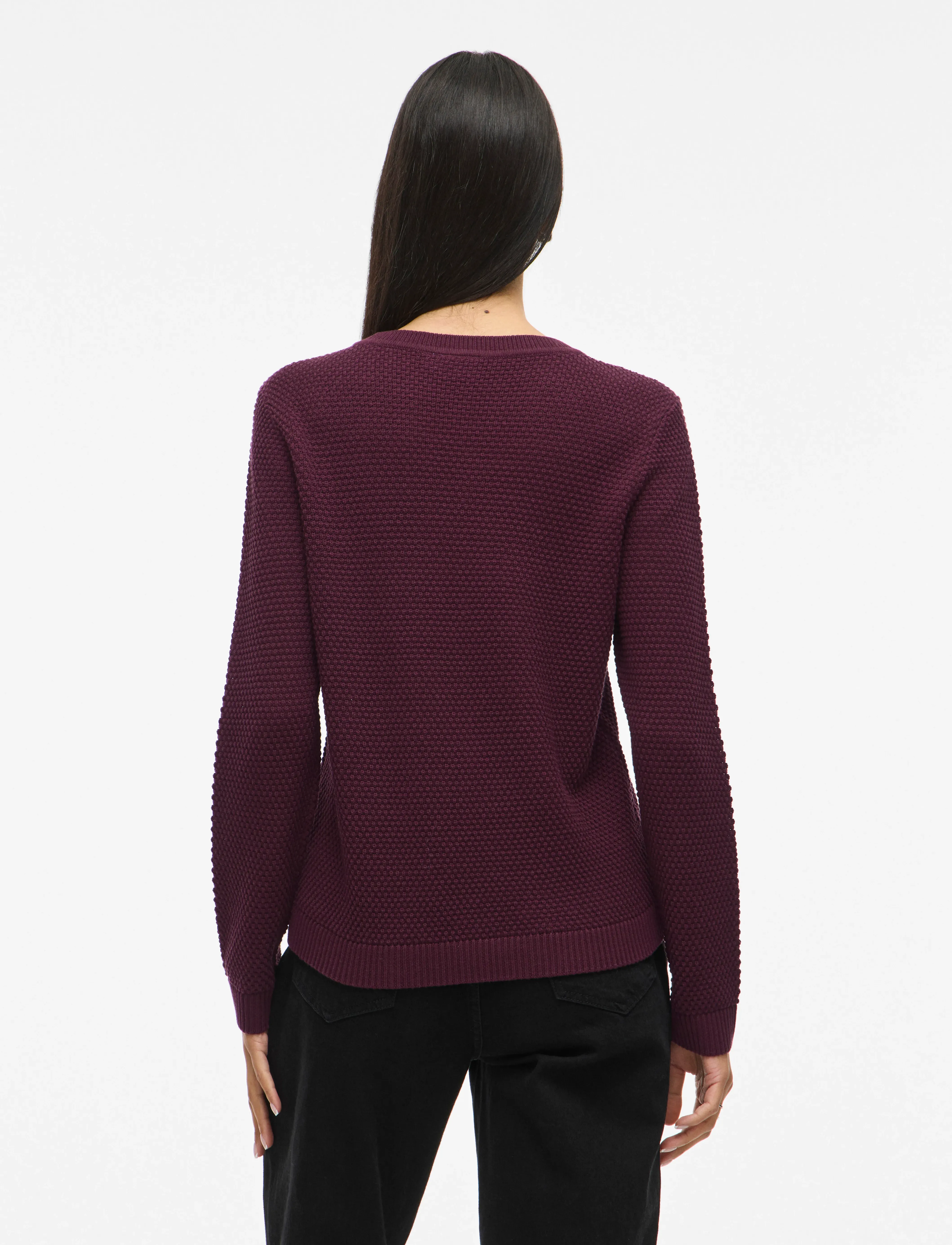 Vila - VIDALO O-NECK L/S KNIT TOP- NOOS - peysur - fig - 3