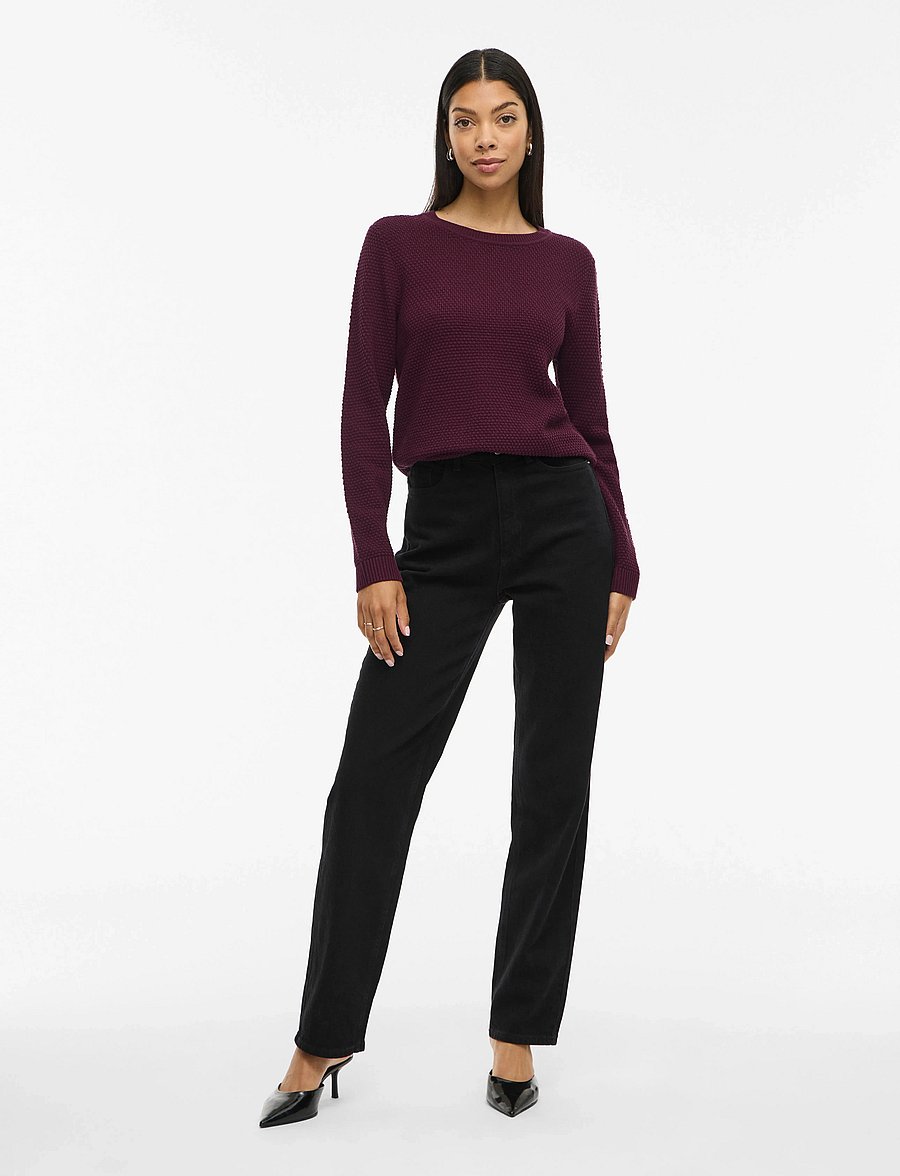 Vila - VIDALO O-NECK L/S KNIT TOP- NOOS - pulls - fig - 4