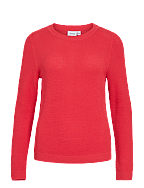 VILA Vidalo O-Neck L/S Stripe Knit Top- Noos Ladies Knitted Sweater, White Alyssum/Stripes: black VILA Vidalo O-Neck L/S Stripe Knit Top- Noos Ladies Knitted Sweater, White Alyssum/Stripes: black