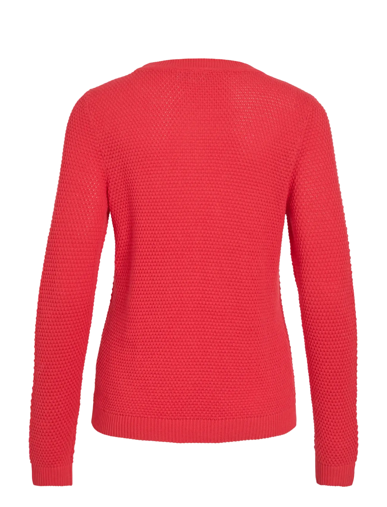 Vila - VIDALO O-NECK L/S KNIT TOP- NOOS - striktrøjer - hibiscus - 2