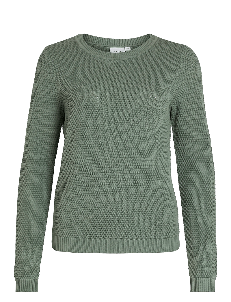 Vila - VIDALO O-NECK L/S KNIT TOP- NOOS - pulls - laurel wreath - 1