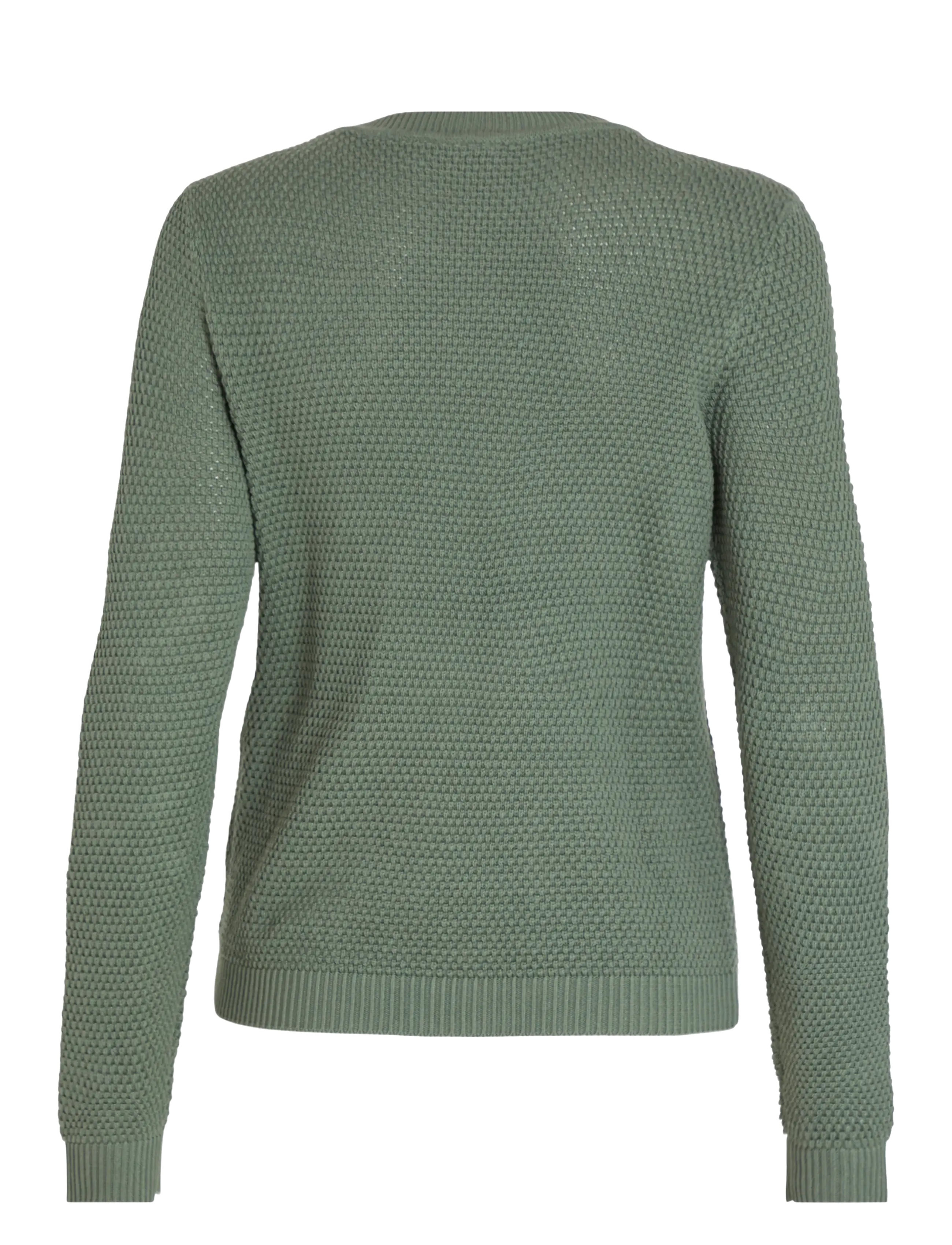 Vila - VIDALO O-NECK L/S KNIT TOP- NOOS - sviitrid - laurel wreath - 2