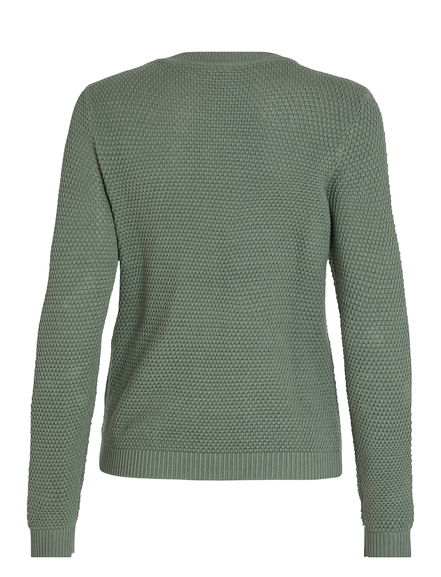 Vila - VIDALO O-NECK L/S KNIT TOP- NOOS - pulls - laurel wreath - 2