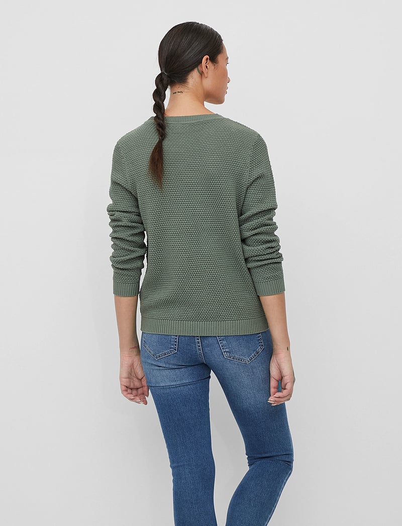 Vila - VIDALO O-NECK L/S KNIT TOP- NOOS - pulls - laurel wreath - 3