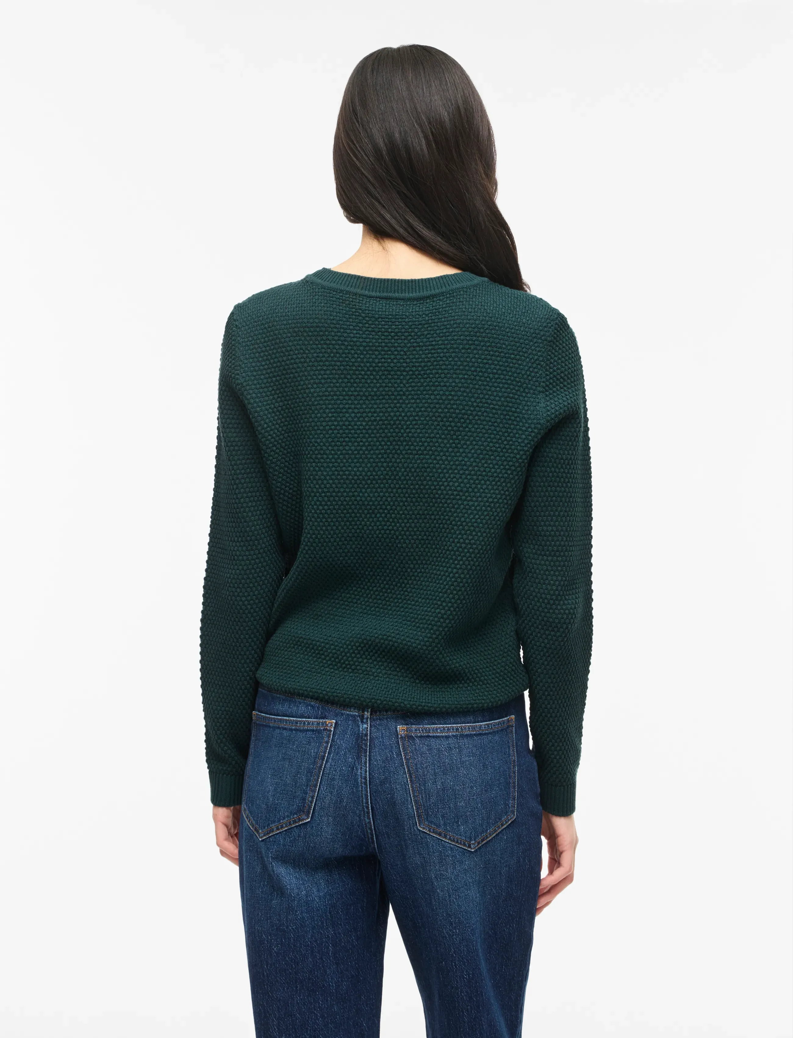 Vila - VIDALO O-NECK L/S KNIT TOP- NOOS - striktrøjer - ponderosa pine - 3