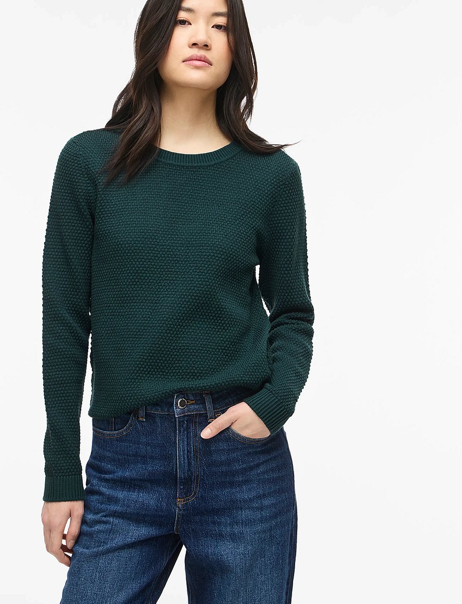 Vila - VIDALO O-NECK L/S KNIT TOP- NOOS - pullover - ponderosa pine - 5
