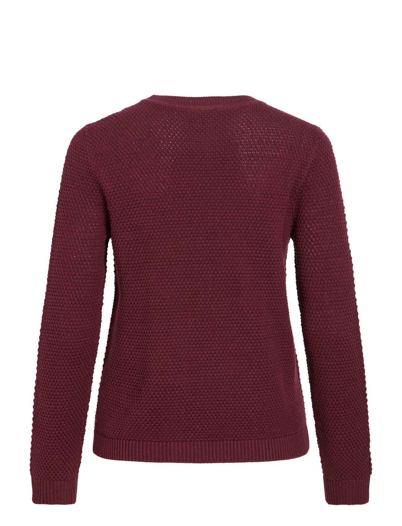 Vila - VIDALO O-NECK L/S KNIT TOP- NOOS - jumpers - port royale - 2