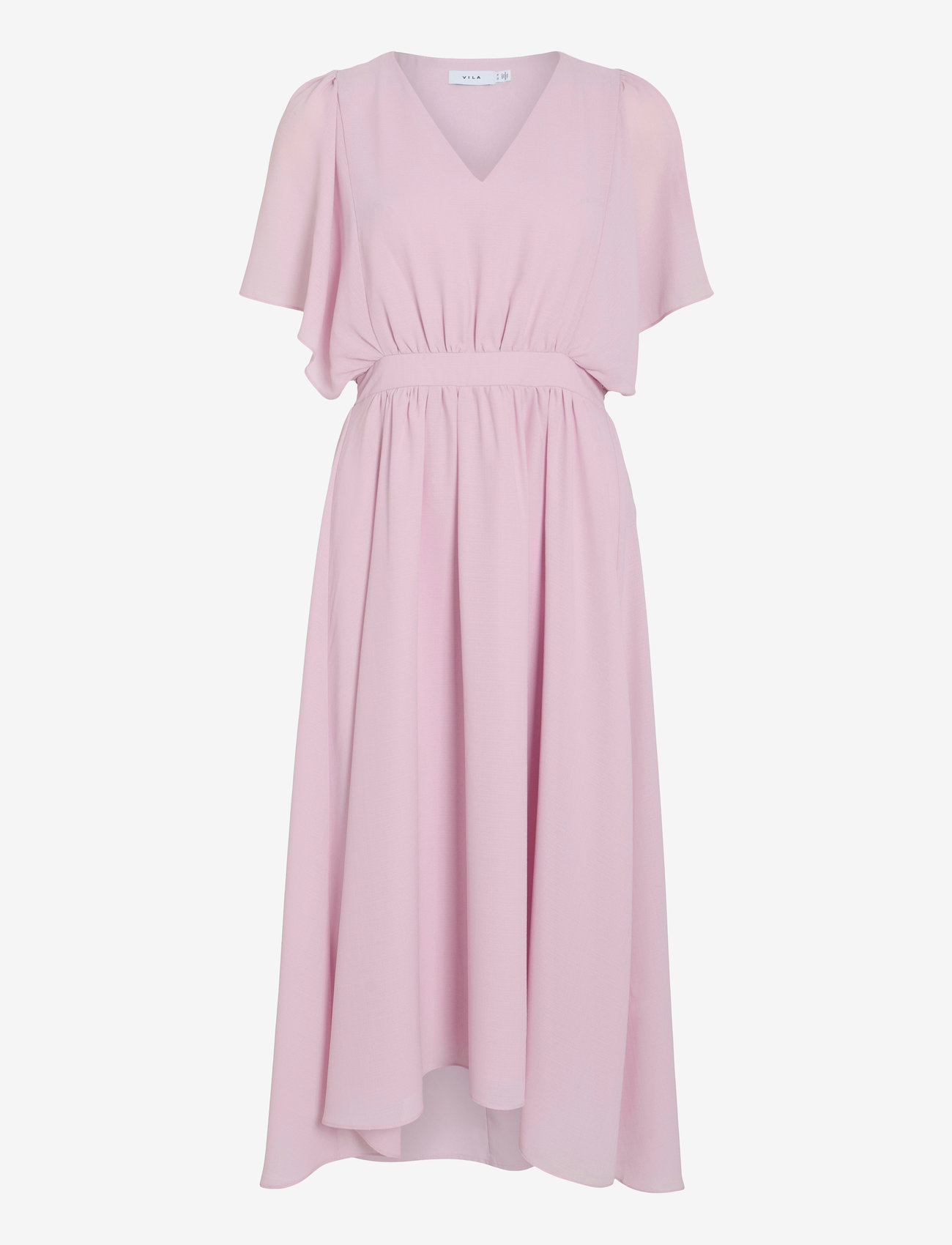 Vila - VIMIRAGE 2/4 V-NECK ANKLE DRESS/BM/DC - sommerkleider - winsome orchid - 0