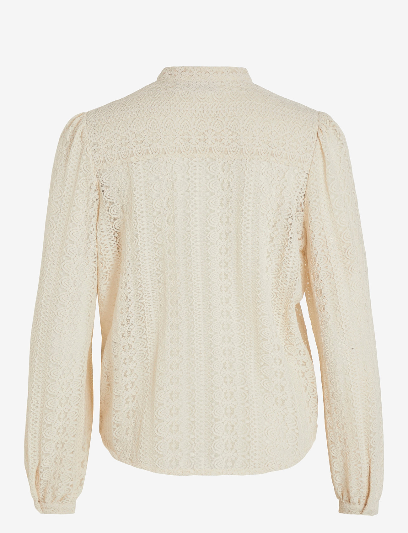 Vila - VICHIKKA LACE L/S SHIRT- NOOS - langærmede bluser - birch - 2