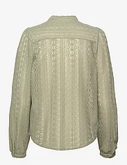 Vila - VICHIKKA LACE L/S SHIRT- NOOS - long-sleeved blouses - oil green - 1