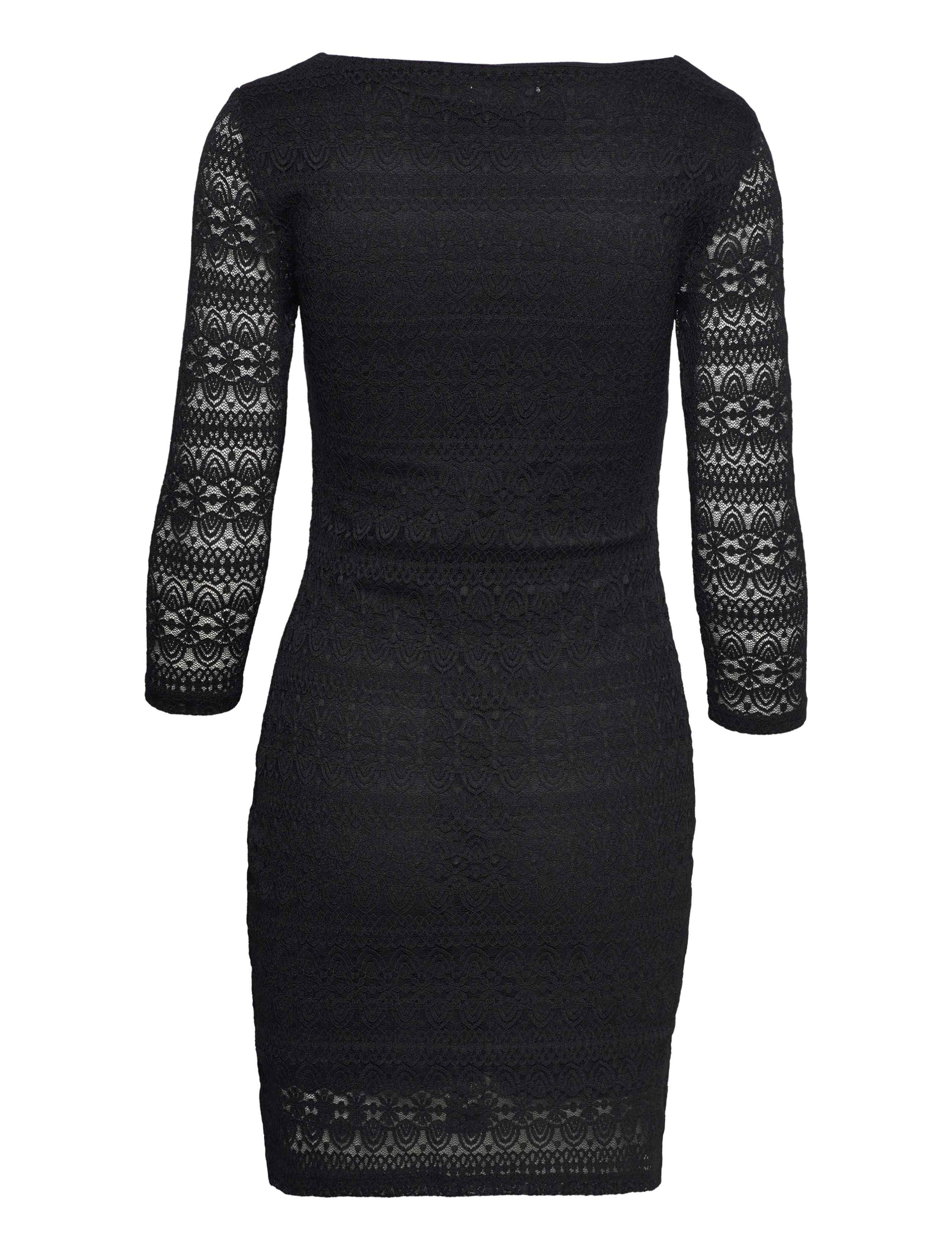 Vila - VICHIKKA LACE 3/4 SHORT DRESS - die niedrigsten preise - black - 2