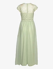 Vila - VILYNNEA CAPSLEEVE MAXI DRESS/BM/DC - sukienki koronkowe - cameo green - 1