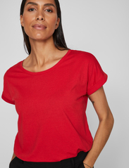 Vila - VIDREAMERS NEW PURE T-SHIRT-NOOS - lowest prices - barbados cherry - 5