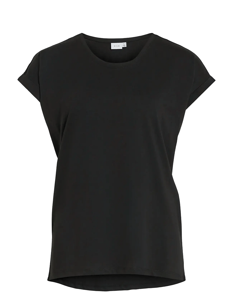 Vila - VIDREAMERS NEW PURE T-SHIRT-NOOS - t-shirts - black - 1