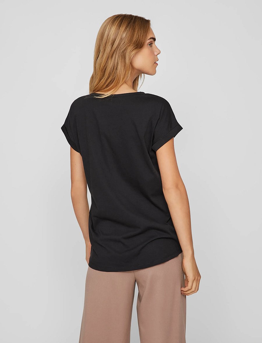 Vila - VIDREAMERS NEW PURE T-SHIRT-NOOS - t-shirts - black - 3