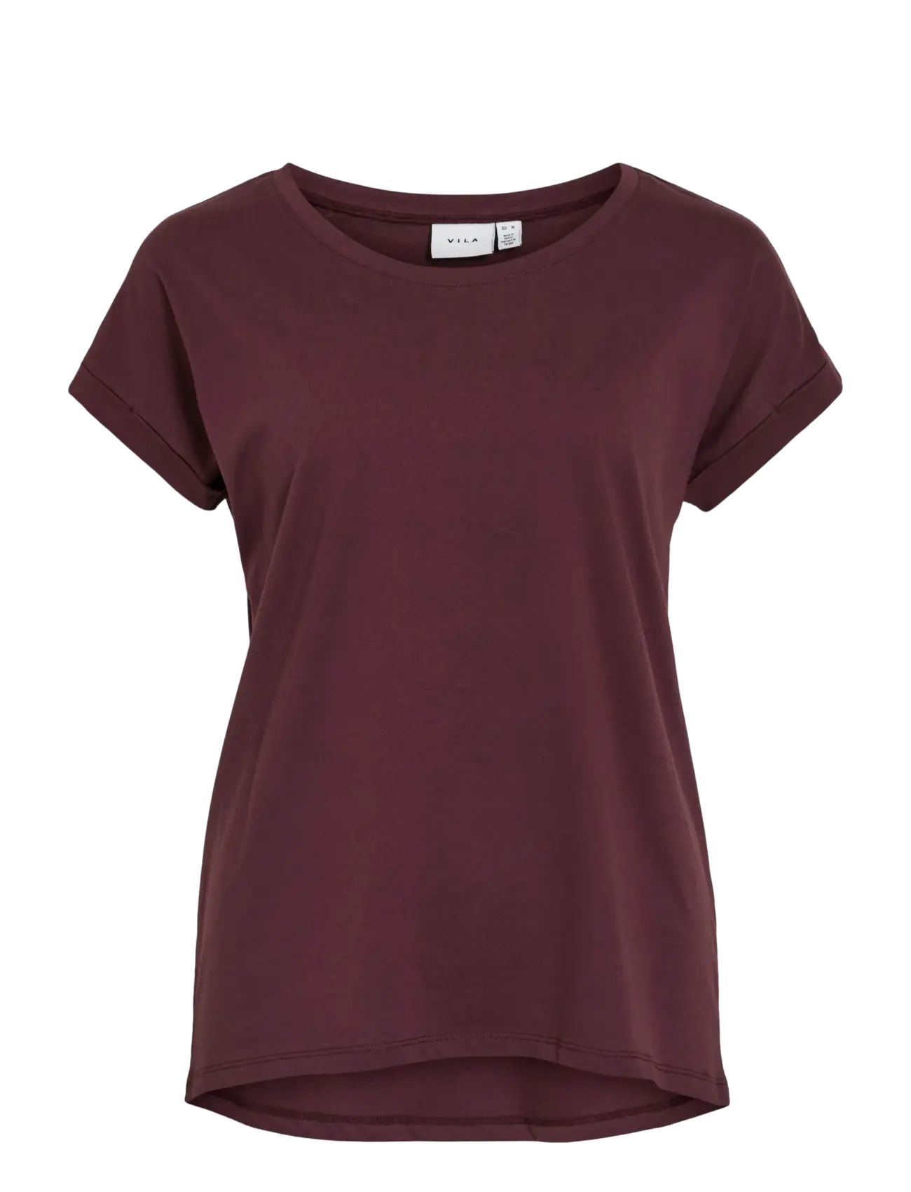 Vila VIDREAMERS NEW PURE T-SHIRT-NOOS - Vila - FIG / burgundy