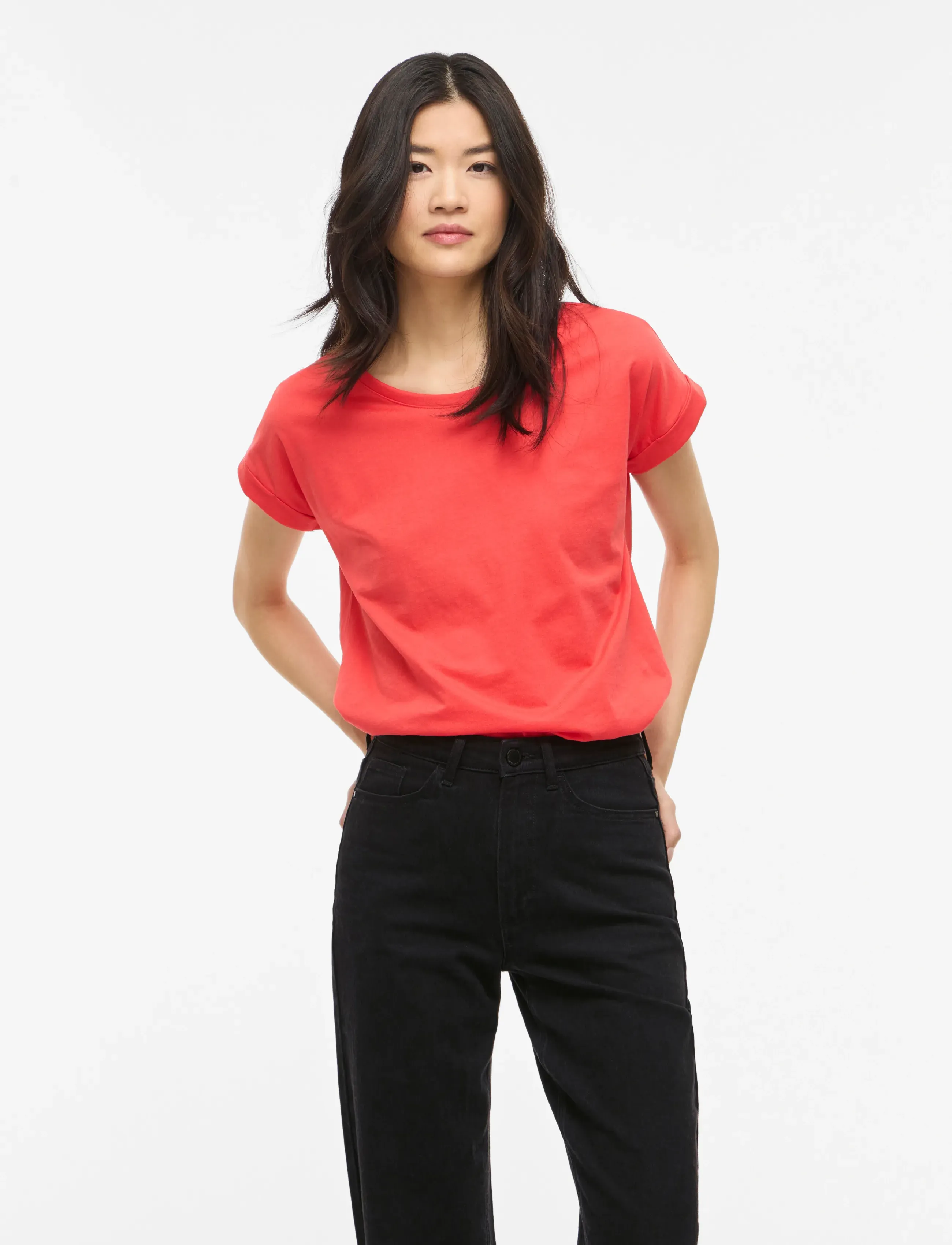 Vila Vidreamers New Pure T-Shirt-Noos, M, Coral, T-Shirts & Toppe > Kortærmede, Dame