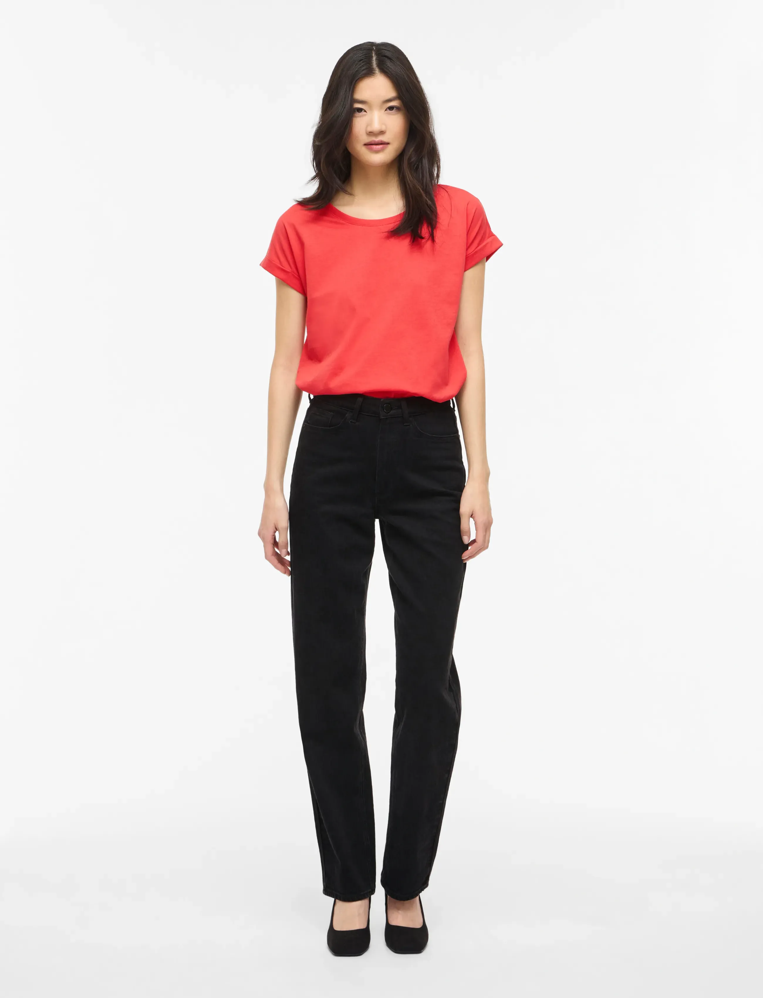 Vila - VIDREAMERS NEW PURE T-SHIRT-NOOS - t-shirts - hibiscus - 4