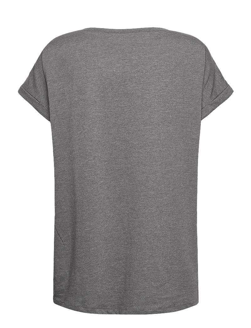 Vila - VIDREAMERS NEW PURE T-SHIRT-NOOS - t-shirts - medium grey melange - 2