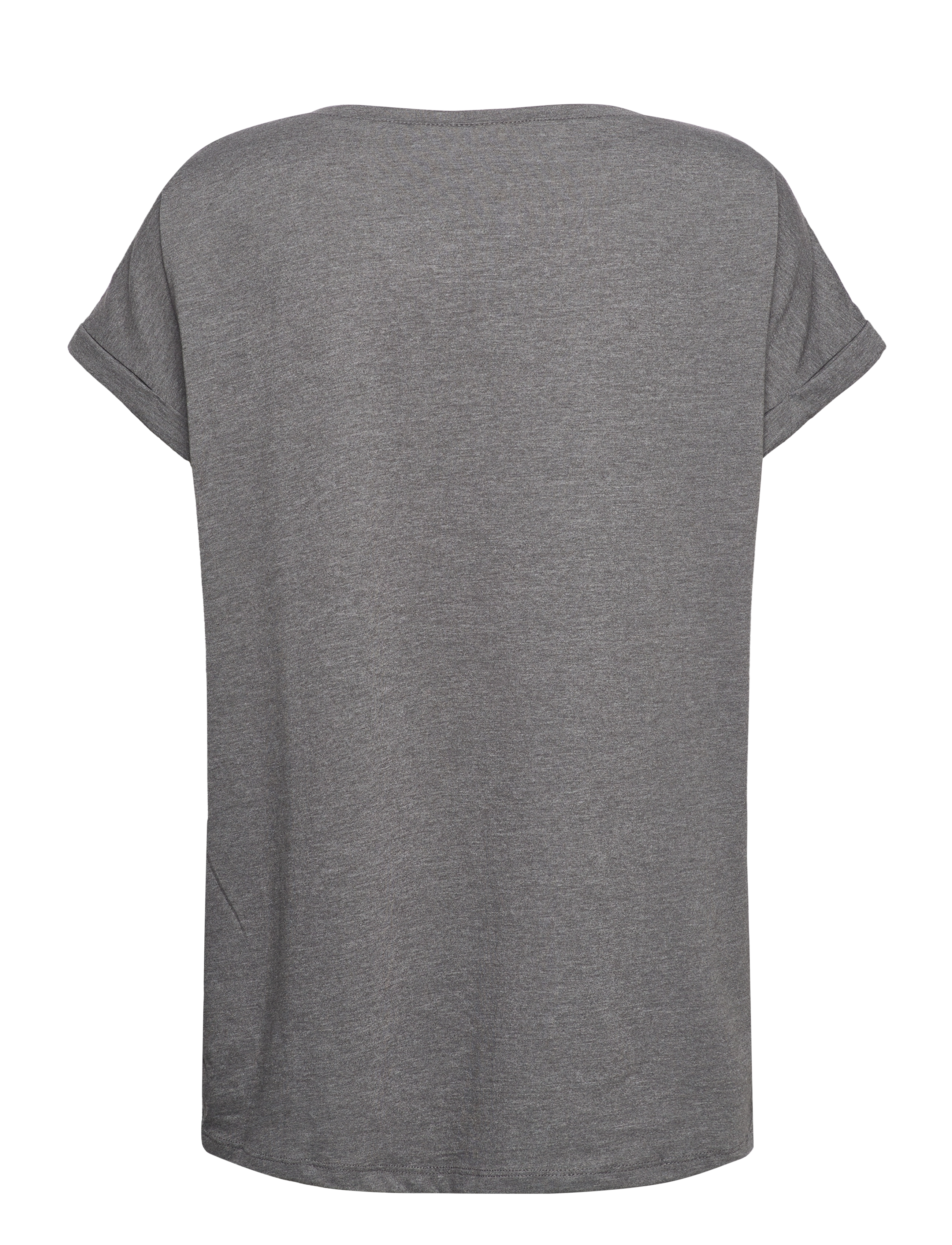 Vila - VIDREAMERS NEW PURE T-SHIRT-NOOS - t-shirts - medium grey melange - 2