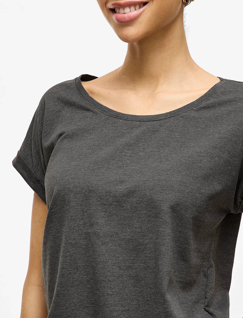 Vila - VIDREAMERS NEW PURE T-SHIRT-NOOS - t-shirts - medium grey melange - 5