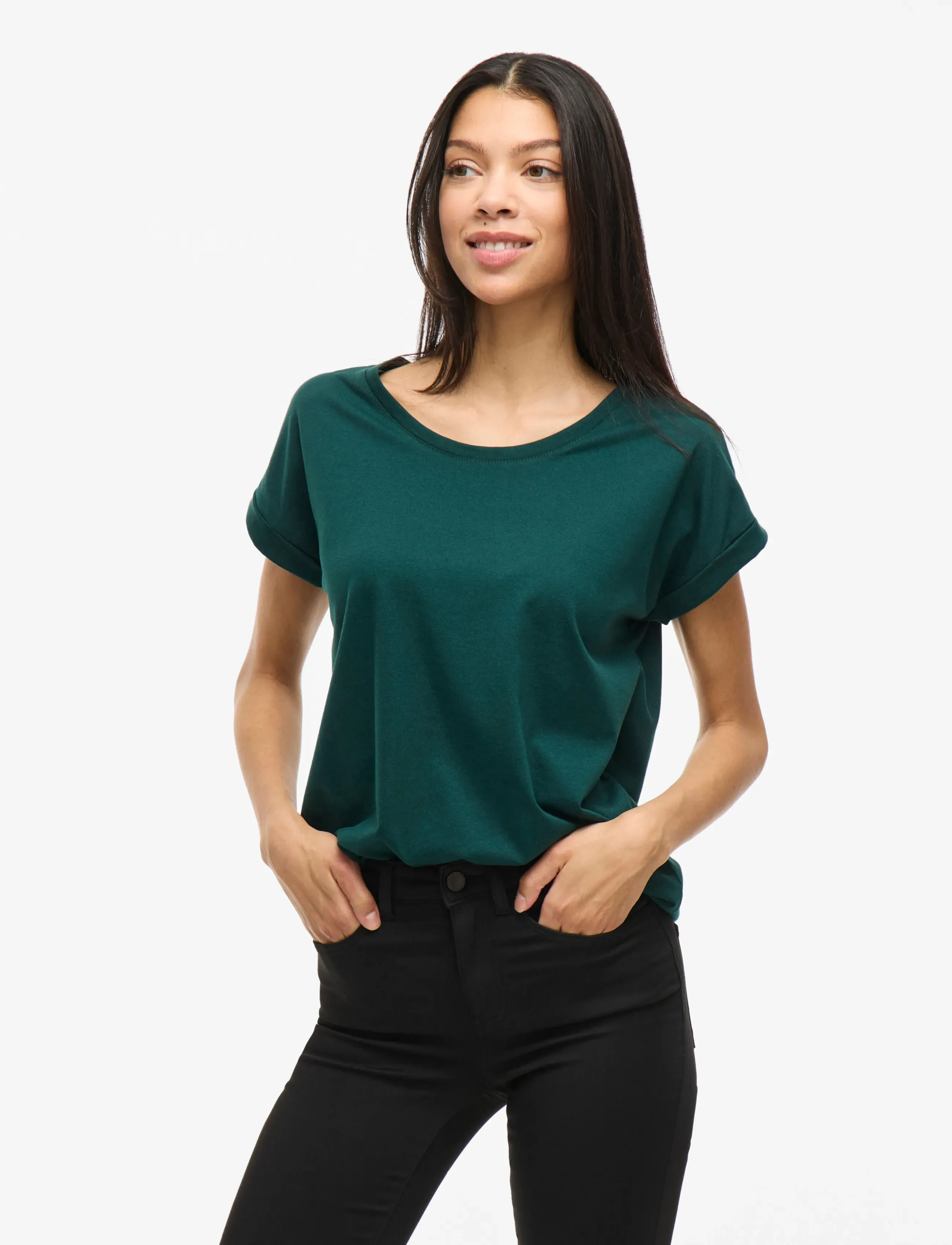Vila Vidreamers New Pure T-Shirt-Noos, XL, Green, T-Shirts & Toppe > Kortærmede, Dame