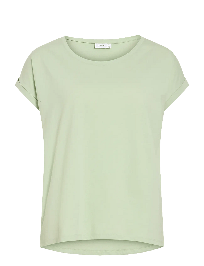 Vila - VIDREAMERS NEW PURE T-SHIRT-NOOS - t-shirts - smoke green - 1