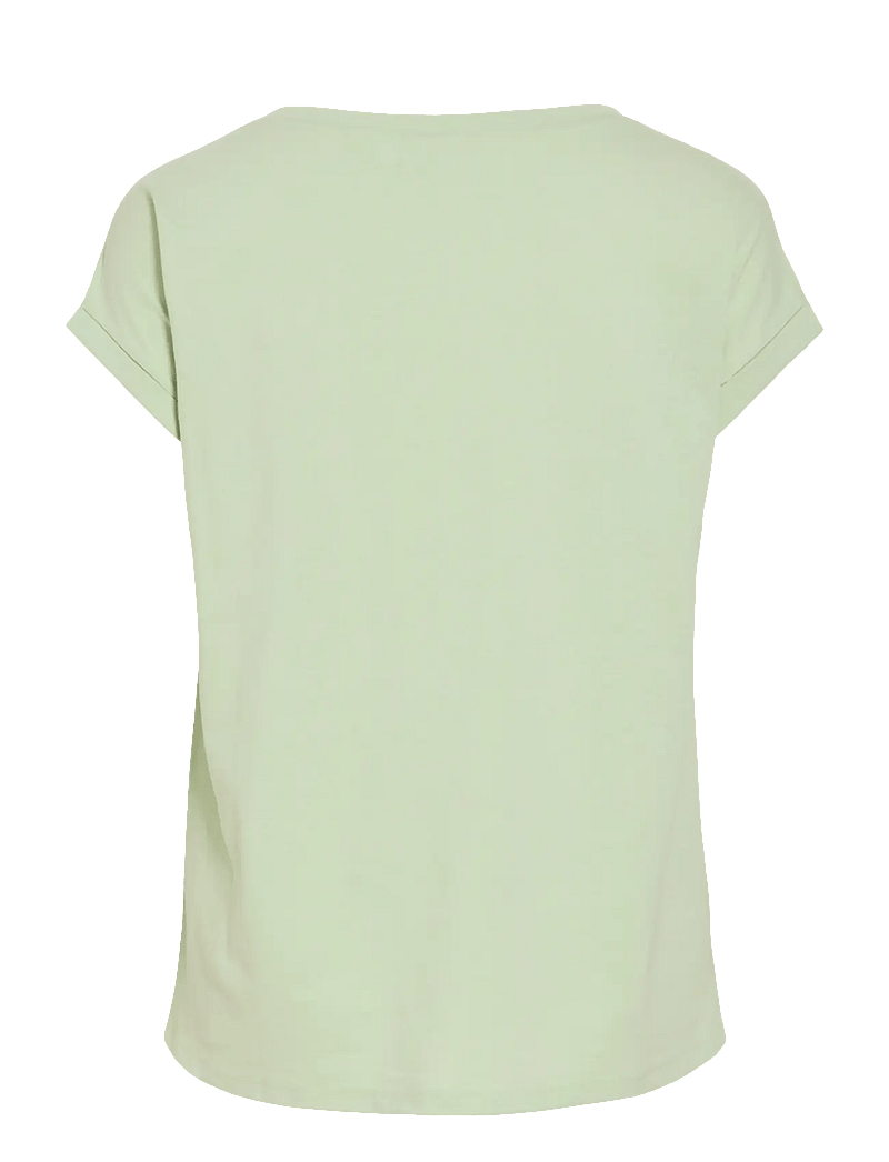 Vila - VIDREAMERS NEW PURE T-SHIRT-NOOS - t-shirts - smoke green - 2