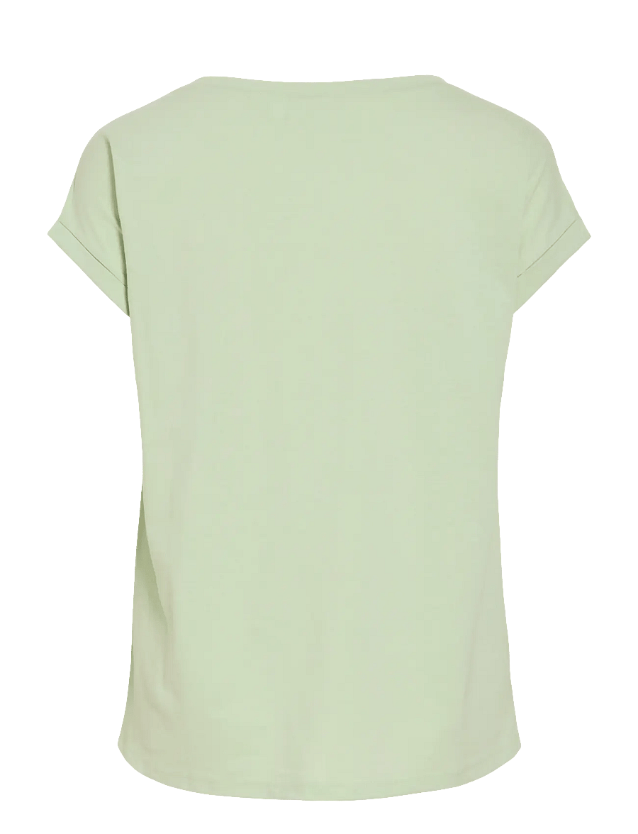 Vila - VIDREAMERS NEW PURE T-SHIRT-NOOS - t-shirts - smoke green - 2