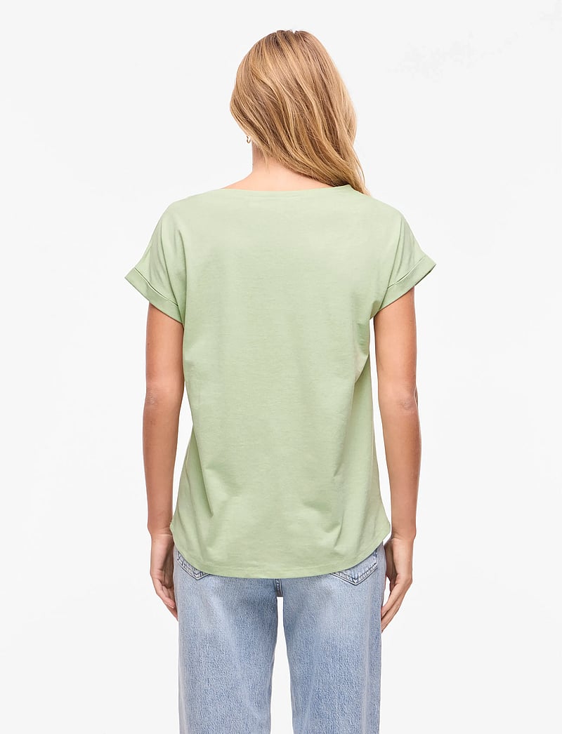 Vila - VIDREAMERS NEW PURE T-SHIRT-NOOS - t-shirts - smoke green - 3