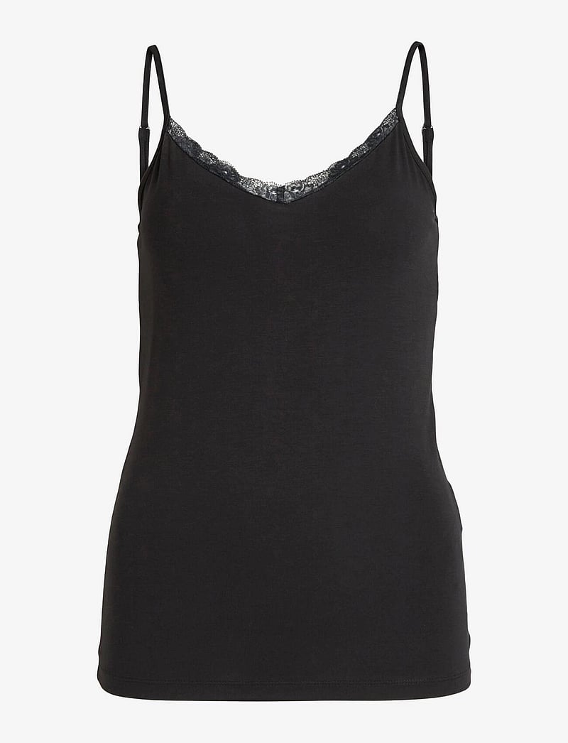 Vila - VIDAISY LACE SINGLET - - Ärmellose tops - black - 1